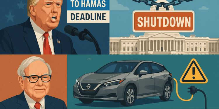 US digest: Trump’s Hamas ultimatum, government shutdown stalemate continues